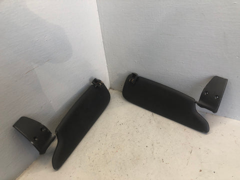 Porsche Boxster 986 Sun Visors Pair Illuminated in Black 1996 to 2004