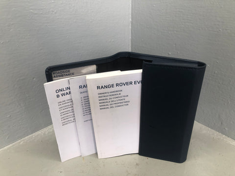 Range Rover Evoque Handbook User Manual in Wallet L538 2011 to 2018 09066