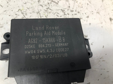 Freelander 2 Parking Assist ECU Module Land Rover AG92-15K866 L359 2006 to 2014