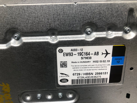 Range Rover Evoque Amplifier Amp Audio Stereo EW93-19C164-AB L538 2011 to 2018
