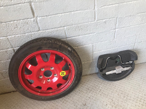 Porsche Boxster 986 17” Space Saver Spare Wheel with Jack Tool Kit 1996 to 2004