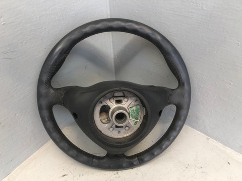 Porsche Boxster 986 Steering Wheel 3 Spoke in Black Leather 1996 to 2002