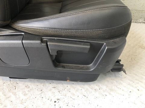 Freelander 2 Seats Set of Manual Leather Black Facelift Land Rover 2011 to 2014