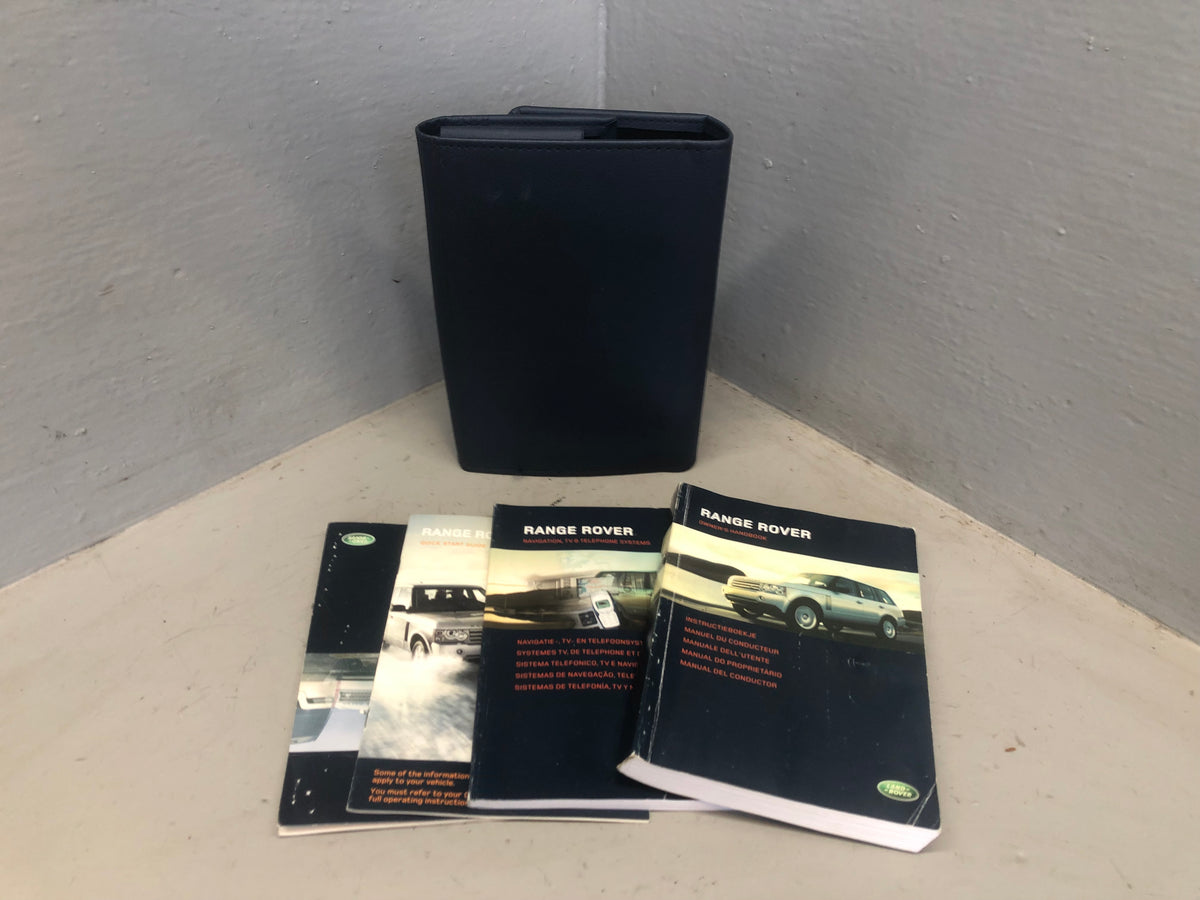 Range Rover Handbook Manual User Guides in Wallet L322 Facelift D01076