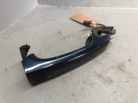 Jaguar XF Rear Door Handle Off Side Indigo Blue Keyless X250 2007 to 2015
