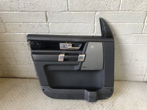 Discovery 4 Door Cards Black Set of 4 Silver Trim Land Rover 2009 to 2013 J23096