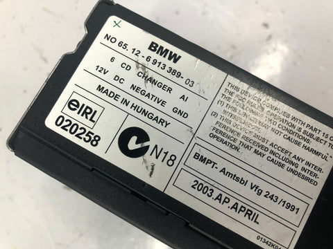 Range Rover L322 CD Changer 6 Disc 65.12-6 913 389 2002 to 2005
