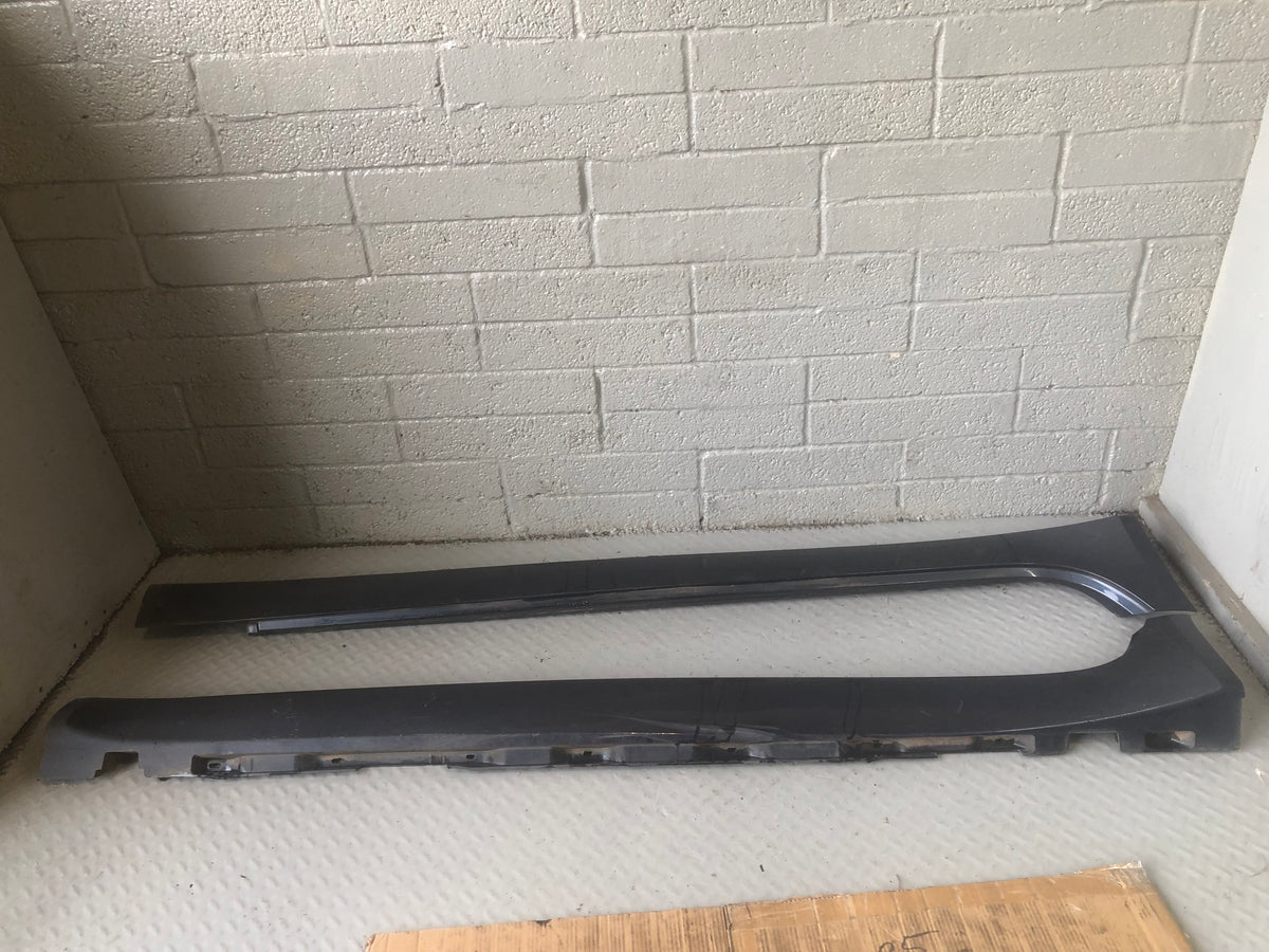 Jaguar XF Sill Cover Trims Pair X250 Indigo Blue Metallic 2008 to 2015 L26066