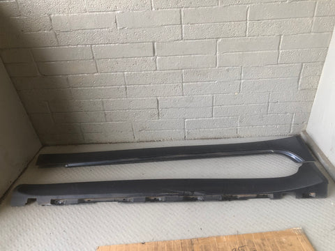 Jaguar XF Sill Cover Trims Pair X250 Indigo Blue Metallic 2008 to 2015 L26066