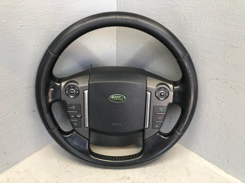 Discovery 4 Steering Wheel Leather Black Land Rover 2009 to 2013 D27056