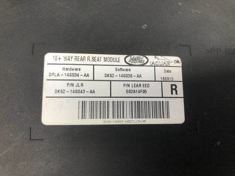 Range Rover L405 Seat Module Rear Right DK62 14G043 AA 2013 to 2017 Land Rover