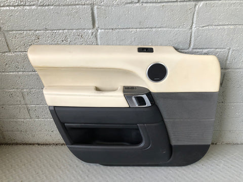 Range Rover Sport Door Cards Set Black and Ivory L494 2014 to 2018 L14096