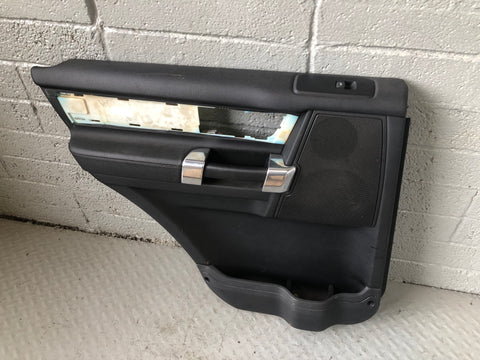 Discovery 4 Door Cards Black Set of 4 Silver Trim Land Rover 2009 to 2013 D27056