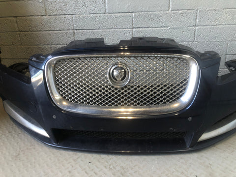 Jaguar XF Front Bumper Indigo Blue Metallic JJX X250 2011 to 2015 L26066