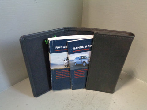 Range Rover Handbook Manual User Guides in Wallet L322 Facelift R14073