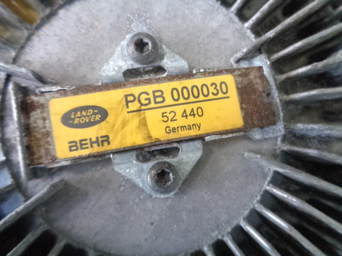 Range Rover L322 3.0 TD6 Viscous Fan And Clutch PGB000030 2002 to 2006