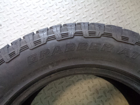 General Grabber A/T Part Worn Tyre 255/60R18 8mm Tread 255 60 18 D190523A