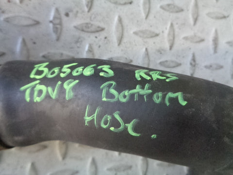 Range Rover Sport Water Coolant Lower Bottom Hose 3.6 TDV8 L320 2006 to 2010