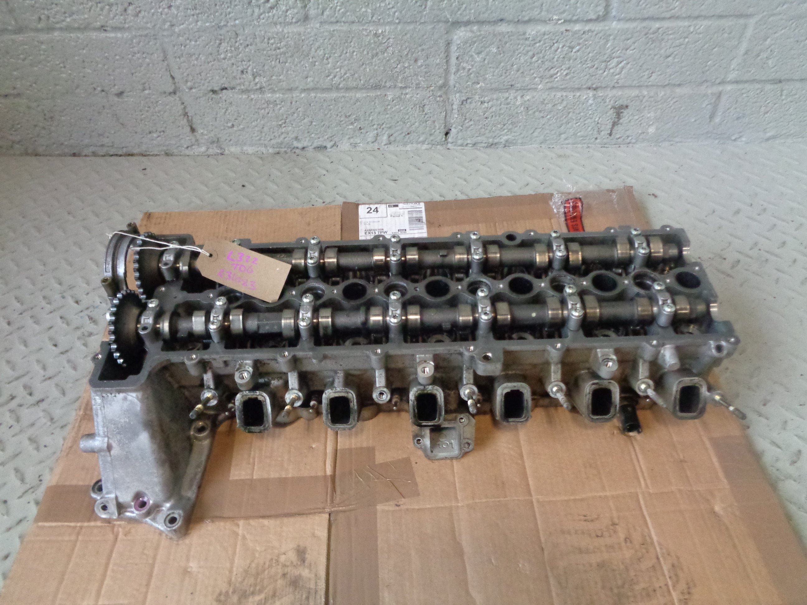 Range Rover Cylinder Head with Camshafts 3.0 TD6 M57 M57D30 L332 2002 ...