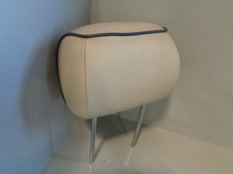 Range Rover L322 Front Near Side Headrest in Parchment with Black Piping