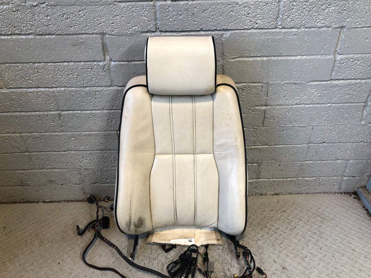 Range Rover L322 Seat Back Off Side Front Ivory Leather Heated Screen R27115