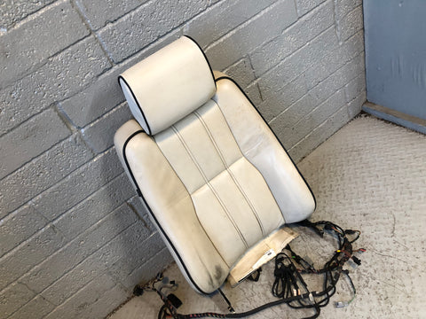 Range Rover L322 Seat Back Off Side Front Ivory Leather Heated Screen R27115
