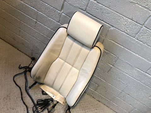 Range Rover L322 Seat Back Off Side Front Ivory Leather Heated Screen R27115