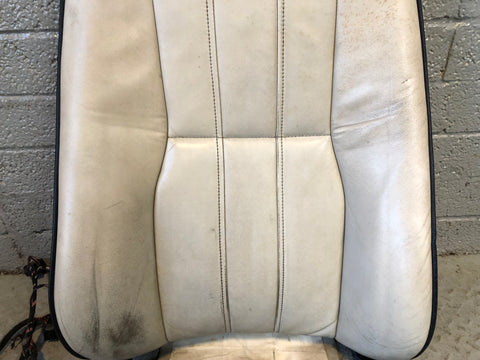 Range Rover L322 Seat Back Off Side Front Ivory Leather Heated Screen R27115