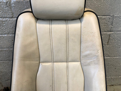 Range Rover L322 Seat Back Off Side Front Ivory Leather Heated Screen R27115