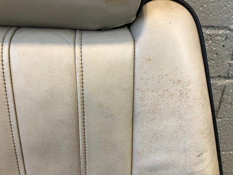 Range Rover L322 Seat Back Off Side Front Ivory Leather Heated Screen R27115