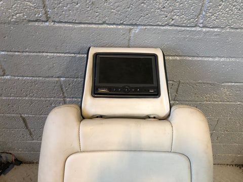 Range Rover L322 Seat Back Off Side Front Ivory Leather Heated Screen R27115