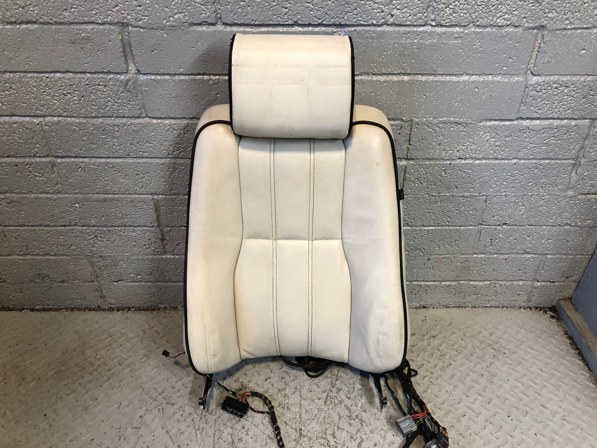 Range Rover L322 Seat Back Near Side Front Ivory Leather Heated Screen R27115