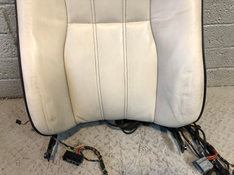 Range Rover L322 Seat Back Near Side Front Ivory Leather Heated Screen R27115