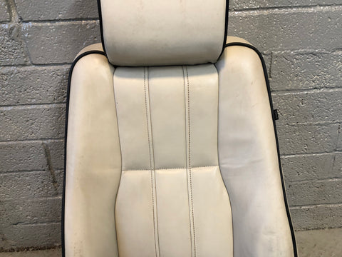 Range Rover L322 Seat Back Near Side Front Ivory Leather Heated Screen R27115