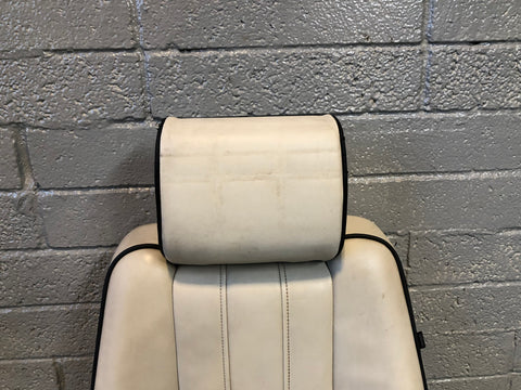 Range Rover L322 Seat Back Near Side Front Ivory Leather Heated Screen R27115