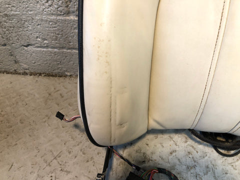 Range Rover L322 Seat Back Near Side Front Ivory Leather Heated Screen R27115