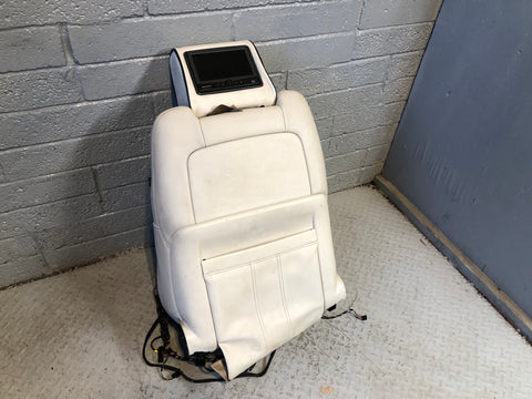 Range Rover L322 Seat Back Near Side Front Ivory Leather Heated Screen R27115