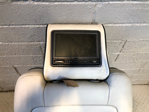 Range Rover L322 Seat Back Near Side Front Ivory Leather Heated Screen R27115