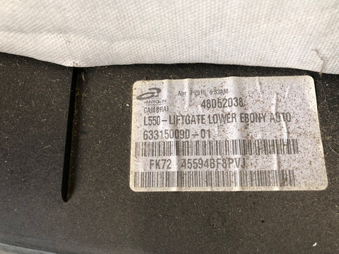 Discovery Sport Tailgate Door Card Boot Lid Trim In Black L550 Land Rover