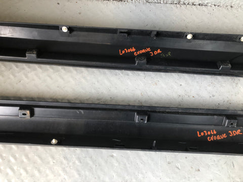 Range Rover Evoque Sill Trim Covers Pair Black L538 3 Door L03066