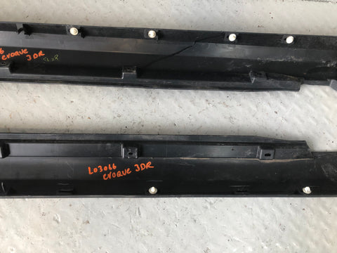 Range Rover Evoque Sill Trim Covers Pair Black L538 3 Door L03066