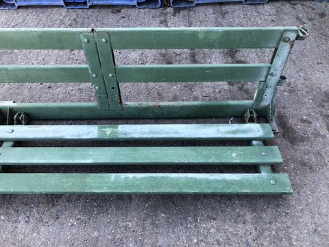 Humvee Rear Bench Seats Foldable Green Metal Military Spec 1985 to Present H1
