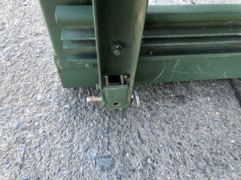 Humvee Rear Bench Seats Foldable Green Metal Military Spec 1985 to Present H1