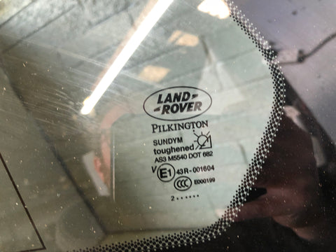 Range Rover Sport Glass Rear Quarter Panel Near Side Tinted L320 2005 to 2013