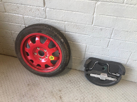Porsche Boxster 986 17” Space Saver Spare Wheel with Jack Tool Kit 1996 to 2004