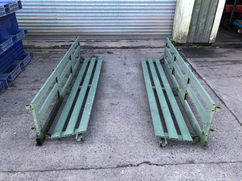 Humvee Rear Bench Seats Foldable Green Metal Military Spec 1985 to Present H2