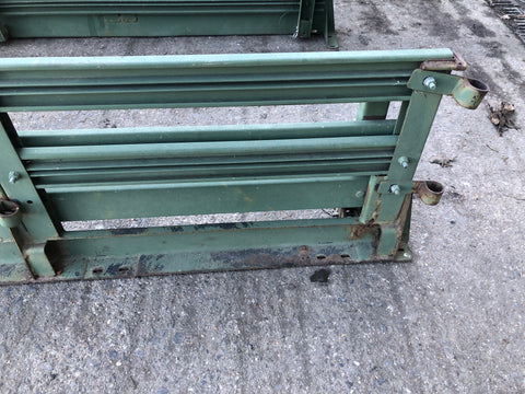 Humvee Rear Bench Seats Foldable Green Metal Military Spec 1985 to Present H2