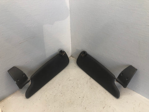 Porsche Boxster 986 Sun Visors Pair Illuminated in Black 1996 to 2004