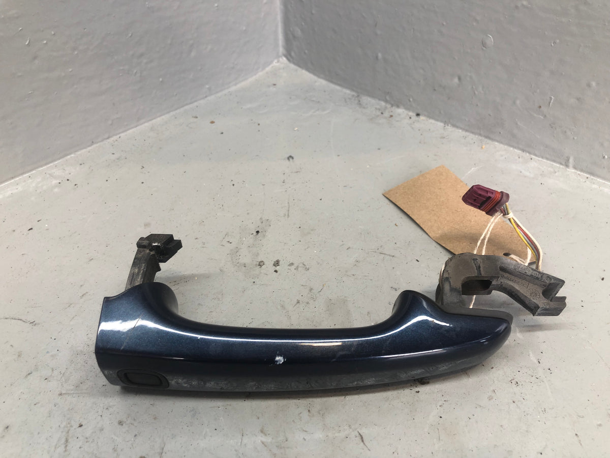 Jaguar XF Front Door Handle Off Side Indigo Blue Keyless X250 2007 to 2015