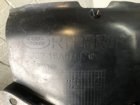 Range Rover Evoque Wheel Arch Liner Off Side Front BJ32-16A578-AC Rear Section